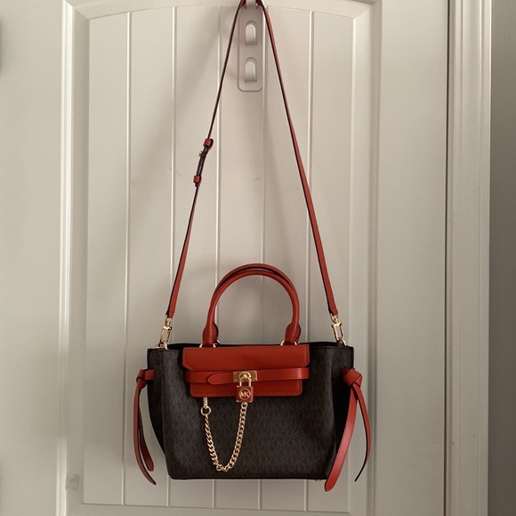 Michael Michael Kors Hamilton Legacy Small Logo Belted Satchel - Picture 15 of 16